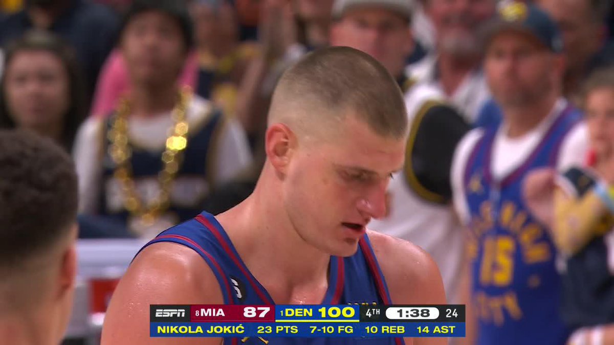 Nikola Jokic notched a triple-double in his NBA Finals debut 😤