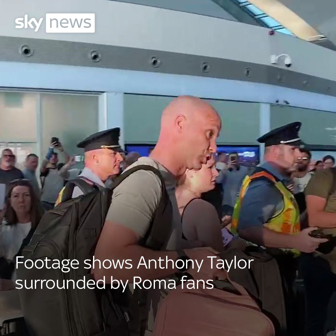 Anthony Taylor was confronted by Roma fans at Budapest Airport after Roma was defeated by Sevilla in the Europa League final. Roma Manager, Jose Mourinho, has since been charged by UEFA for using insulting / abusive language against the match official.