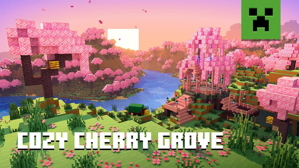 Take a moment and relax at a cherry grove: Enjoy our newest Soothing Scene, inspired by the Trails & Tales Update! 😌