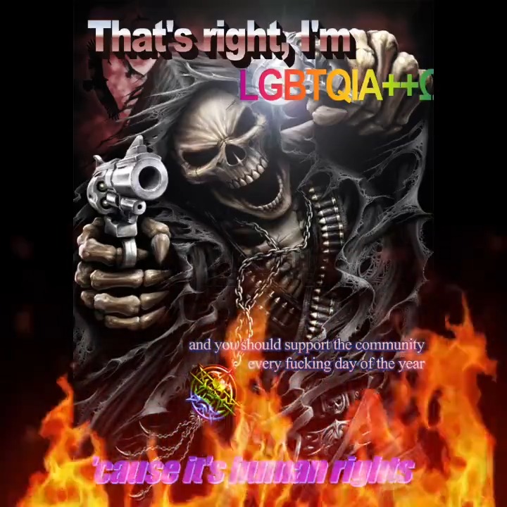 I support LGTB because is fucking human rights 🏳️‍🌈 #PrideMonth
