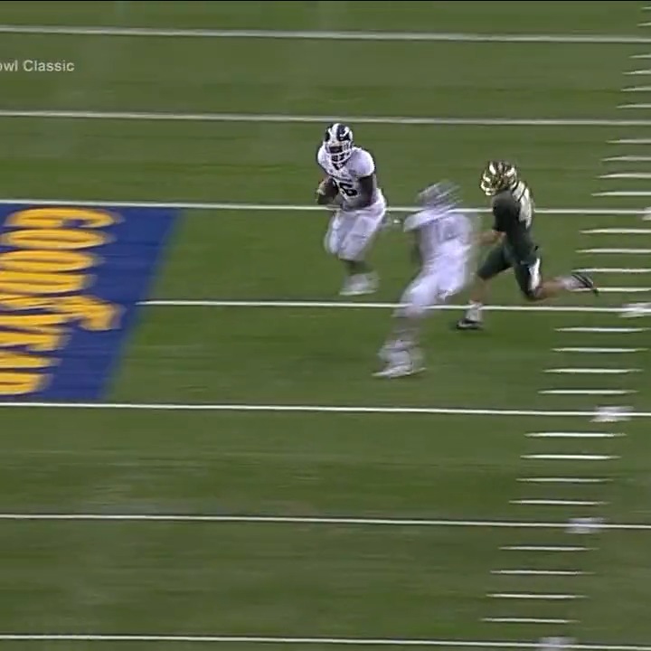 No. 9⃣: Marcus Rush blocks the Baylor FG, and L1pp levels the K (😱) to set up Michigan State Football's GW TD drive in the Goodyear Cotton Bowl Classic.