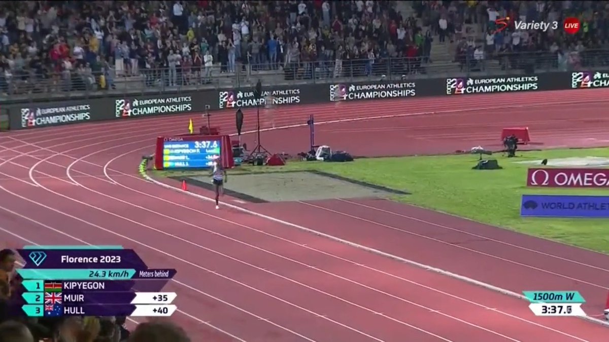 🇰🇪 Faith Kipyegon ran a time of 3:49:11 (unofficial) in the women's 1500m to set 𝑨 𝑵𝑬𝑾 𝑾𝑶𝑹𝑳𝑫 𝑹𝑬𝑪𝑶𝑹𝑫 💥 #FlorenceDL