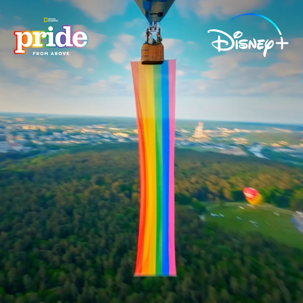 Progress. Power. Pride. 🫶 #PrideFromAbove is now streaming on #DisneyPlus and Hulu.