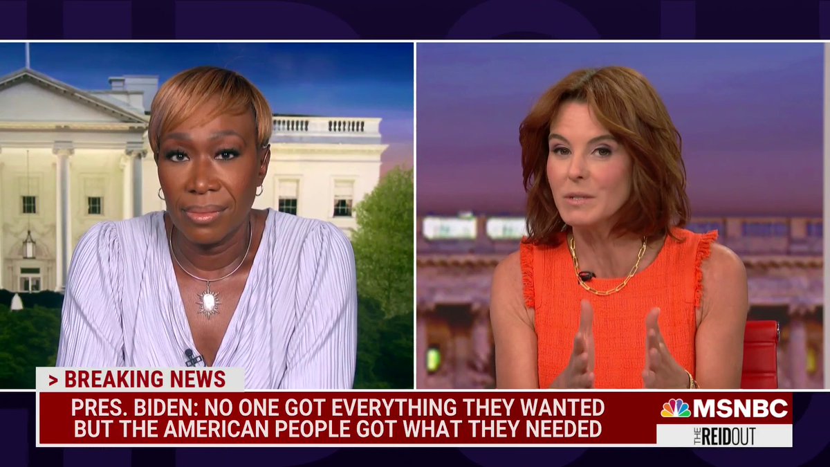 .Stephanie Ruhle on President Biden's address on the #DebtCeiling deal: "I would say the most important thing that he said was not every side got what they wanted, but America got what it needed." #TheReidOut