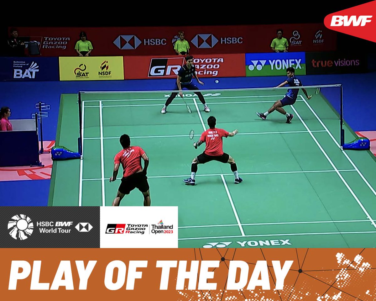 HSBC Play of the Day | Save after save after save!!! 💯% commitment to this point ⚠️Warning⚠️ This rally will entertain you! HSBC Sport #HSBCbadminton #BWFWorldTour #ThailandOpen2023