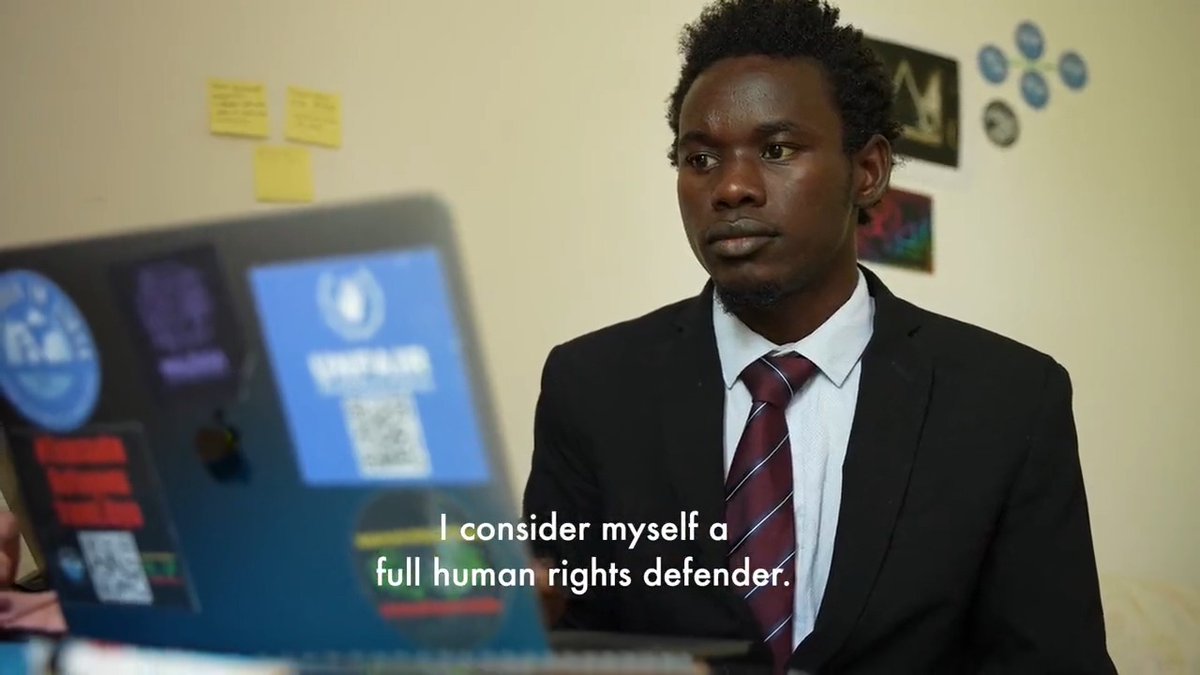 From refugee to human rights defender… David Yambio is one of over 2 million South Sudanese refugees who have fled the country due to conflict. Throughout his journey, he faced abduction, torture, &amp; trafficking. His struggles have inspired him to defend the rights of others.
