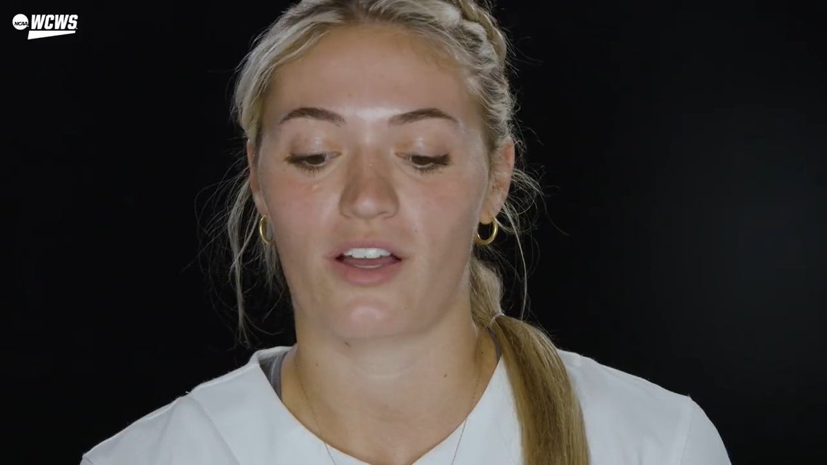 "For that, softball, you are my blessing." Montana Fouts writes an emotional letter to softball as her collegiate career comes to a close. #WCWS x Alabama Softball