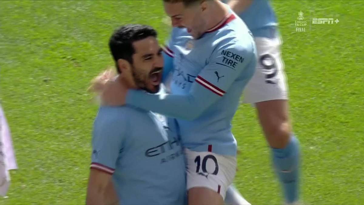 GUNDOGAN SCORES THE FASTEST GOAL EVER IN AN FA CUP FINAL 😤 CITY LEAD UNITED!