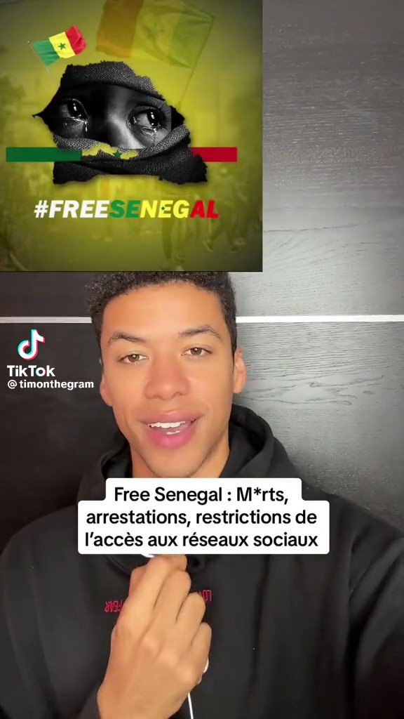 Que ça soit très visible guys ✊🏼 #FreeSenegal