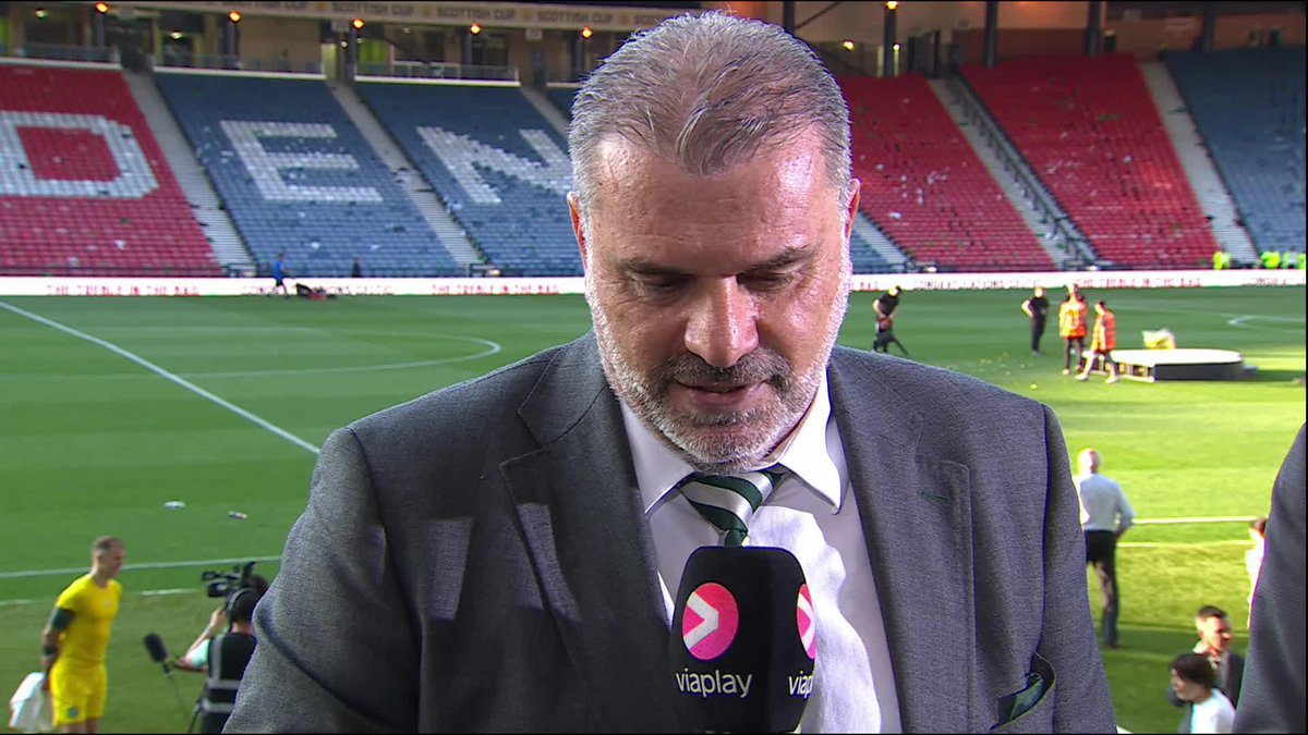"Mixture of huge relief and great pride in the whole group." 🗣️ Celtic Football Club manager Ange Postecoglou in conversation after leading his side to the domestic treble 🏆🟢 #ScottishCupFinal