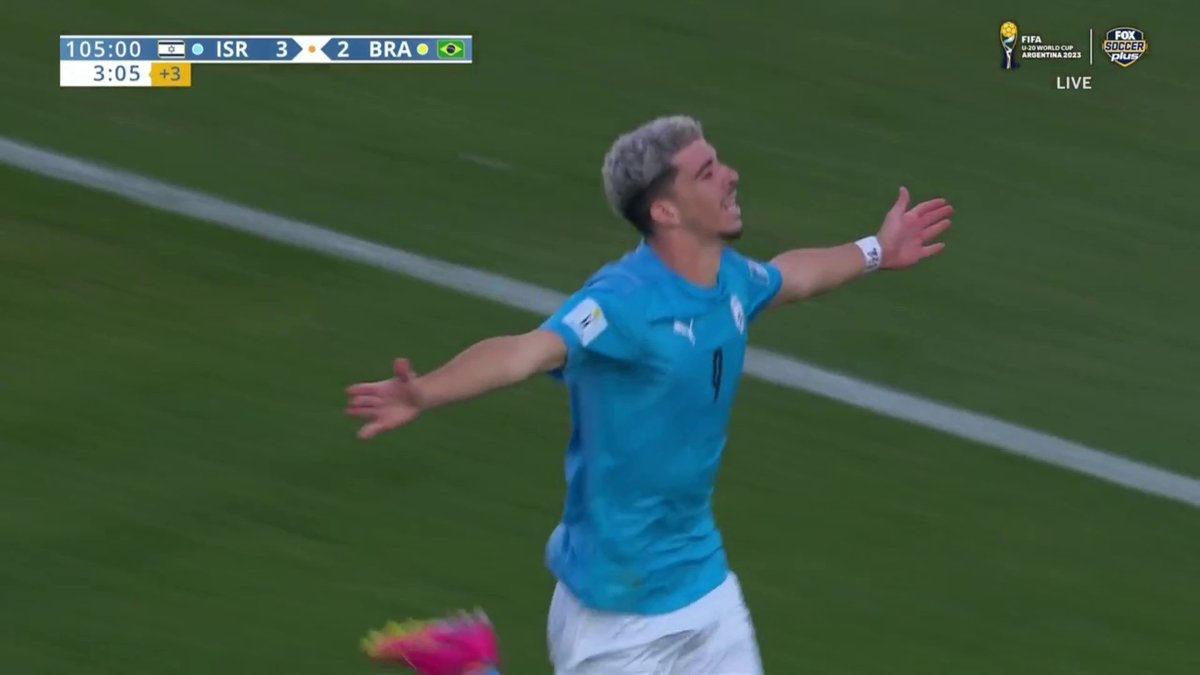 WHAT A MOMENT FOR ISRAEL 🇮🇱 Dor Turgeman hits the SIUUU after blasting it into the back of the net!