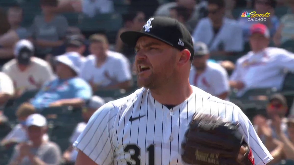 Liam Hendriks records his first strikeout since returning from his battle with cancer ❤️ (via Rudey)