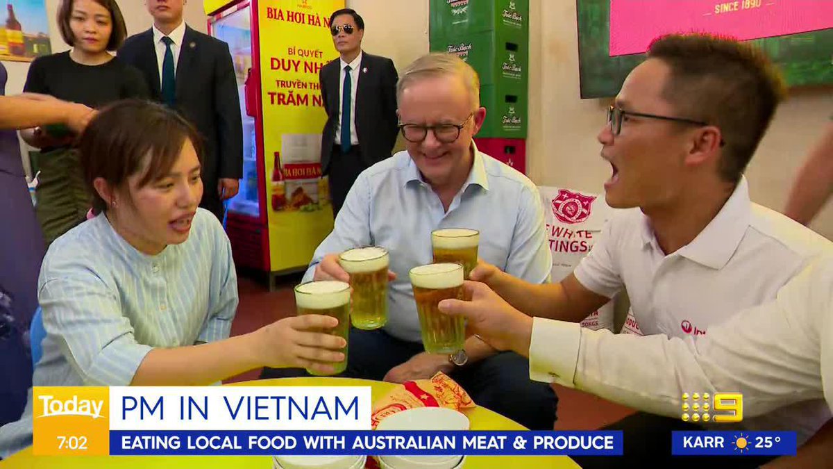 The Prime Minister will hold high-level talks in Vietnam today in hope to strengthen regional ties and bring our two countries closer together. Reece D'Alessandro #9News