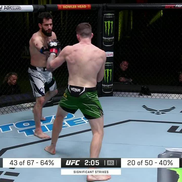 What a debut for Muhammad Naimov 👏 #UFCVegas74