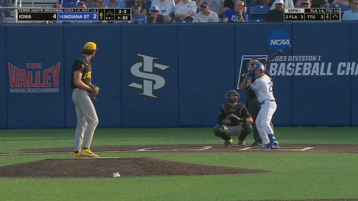 𝗡𝗼𝗽𝗲 🚫 Brody Brecht with his seventh strikeout of the day. #RoadToOmaha x 🎥: ESPN+