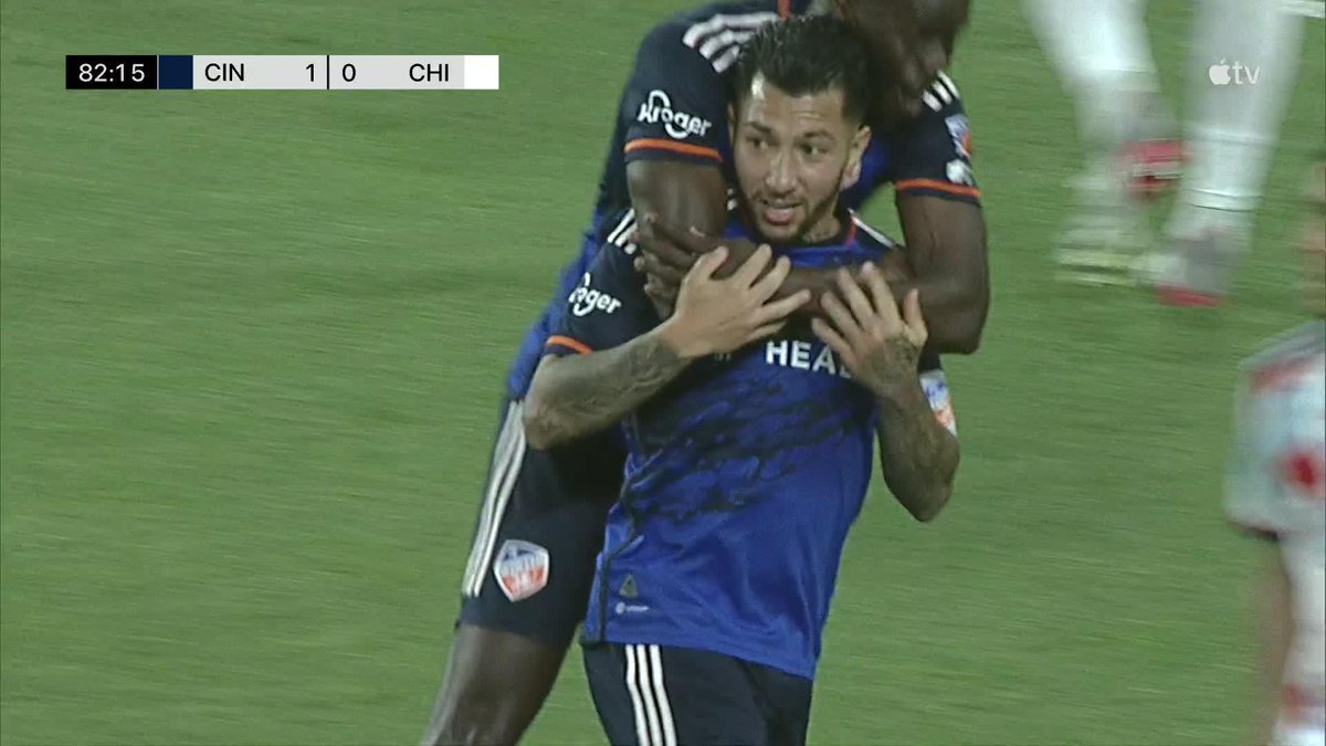 GOOOOOOOOOOOOOOAL LUCHO! FC CINCY LEADS! 🙌 #AllForCincy