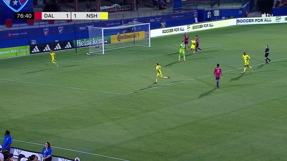 Hany is just too good. The skill, the finish, and the go-ahead goal for Nashville SC! Watch for free on #MLSSeasonPass on Apple TV: