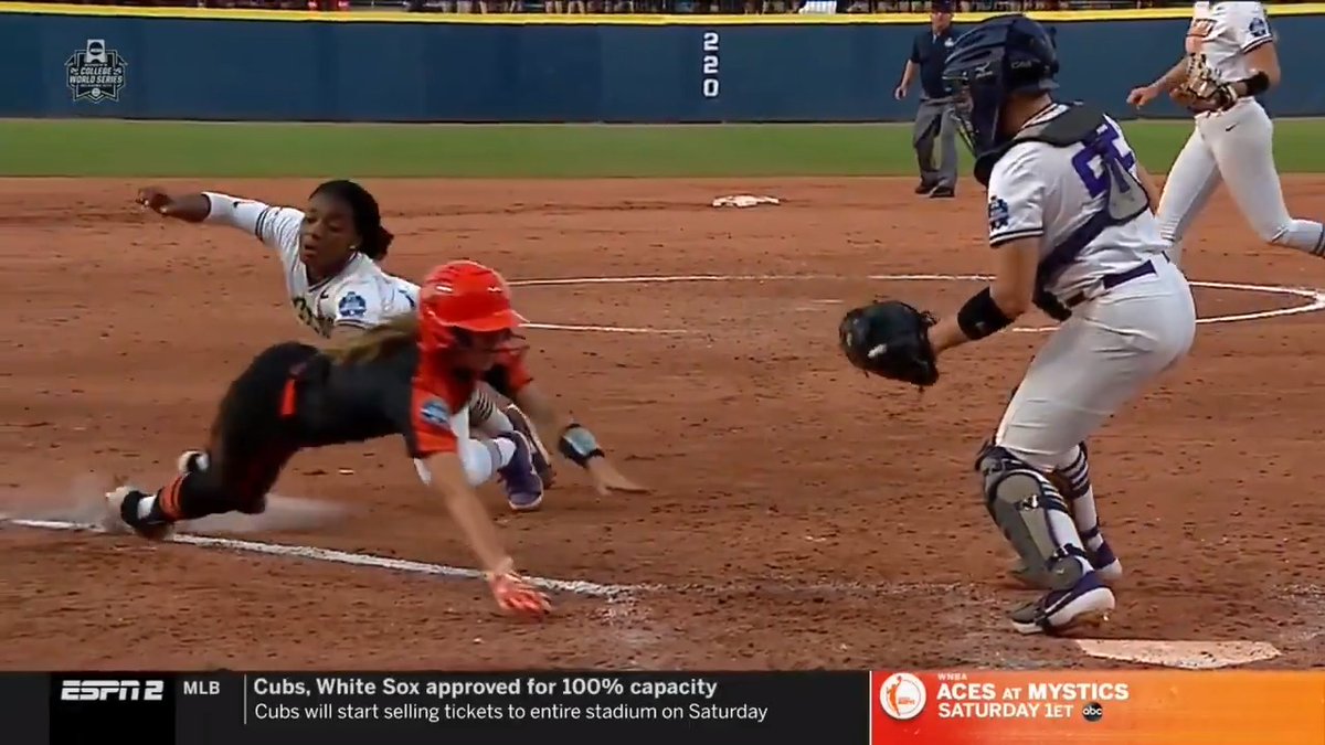 On this day in 2021, Odicci Alexander made 𝘁𝗵𝗲 𝘁𝗮𝗴 at home 😲 #WCWS x JMU Softball