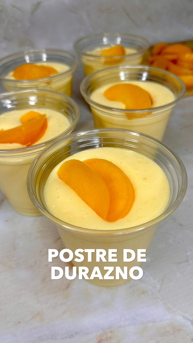 Si de postres con duraznos se trata…¡este es de los más fáciles! 🍑 ¿Con quién lo compartirás? #APuraDulzura Ingredientes en comentarios 👇🏽