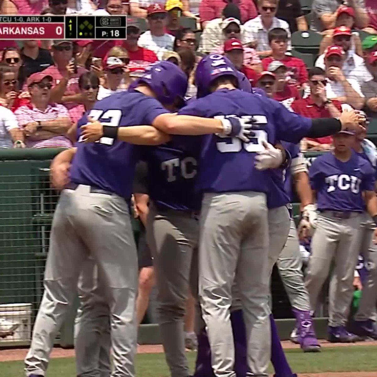 TCU GRAND SLAM IN THE 1ST INNING‼️ TCU Baseball | Tre Richardson