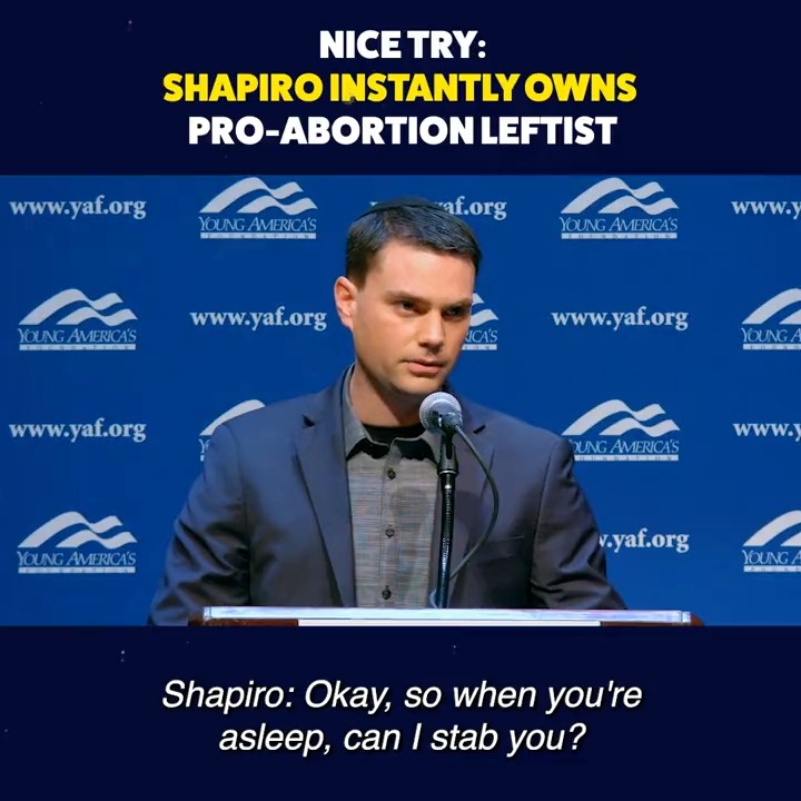 This pro-abort's argument was dead the moment he opened his mouth. Ben Shapiro