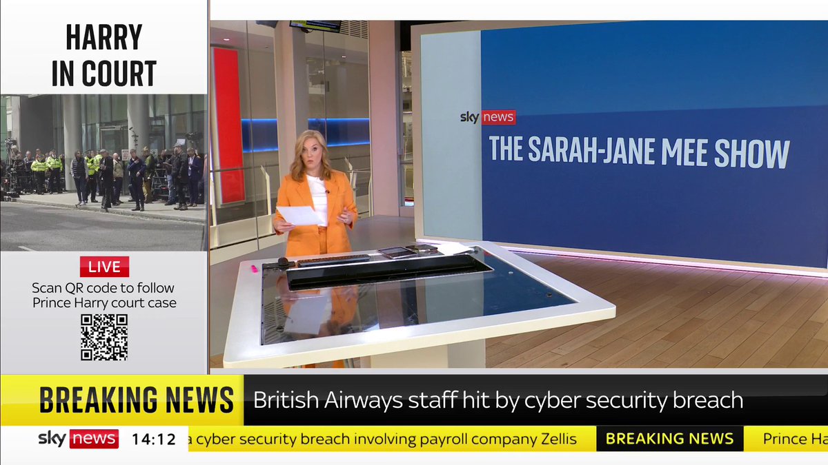 BREAKING NEWS: British Airways has revealed all its staff who are paid in the UK have been affected by a cyber incident that has exposed personal data, including bank details, to hackers. Latest: 📺 Sky 501, Virgin 602, Freeview 233 and YouTube