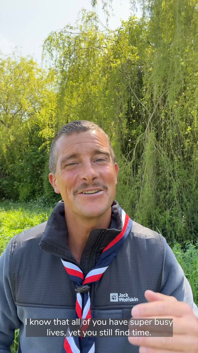 This is Volunteers' Week and here's a special message from Chief Scout, Bear Grylls OBE, for all our incredible volunteers, helping young people gain #SkillsForLife