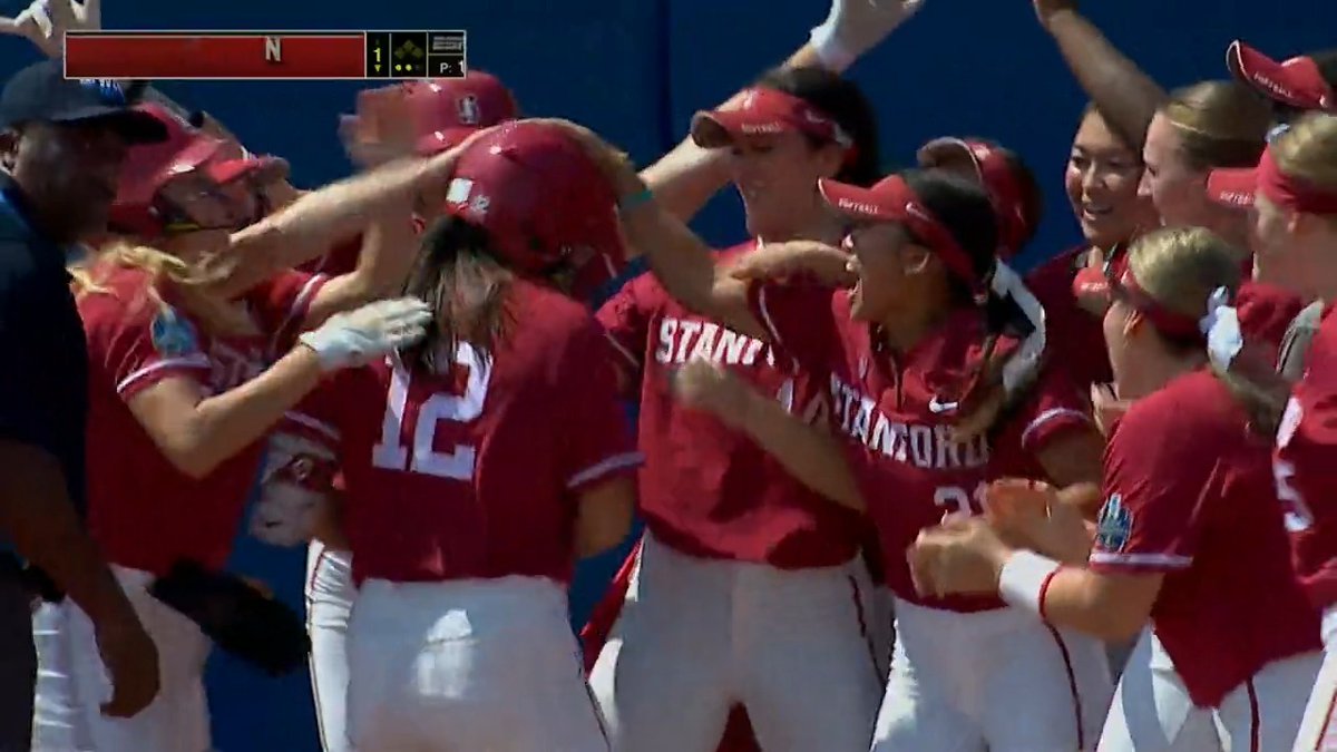 Kylie Chung with a HOT start for the Cardinal! 🔥 kylie #WCWS x 🎥 ESPN / Stanford Softball