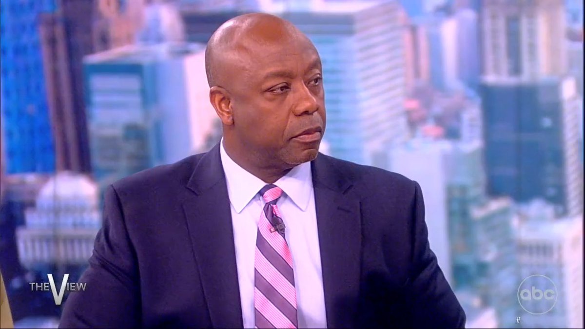 Tim Scott tells Sunny Hostin there’s no systemic racism because we have successful Black public officials and we no longer have to step off the sidewalk when white people walk by. Sure, but the presence of progress doesn’t prove the absence of racism.