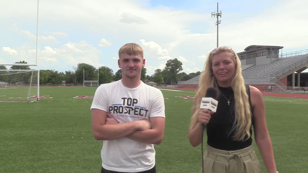 2024 WR/TE/OLB Colton Brack of Great Bend impressed at Sharp Performance with his size and speed. 6’2” 200 lb versatile athlete looking for a big senior season with the Panthers 🏈 Colton Brack talks with SIK’s Bethany J. Bowman ⬇️