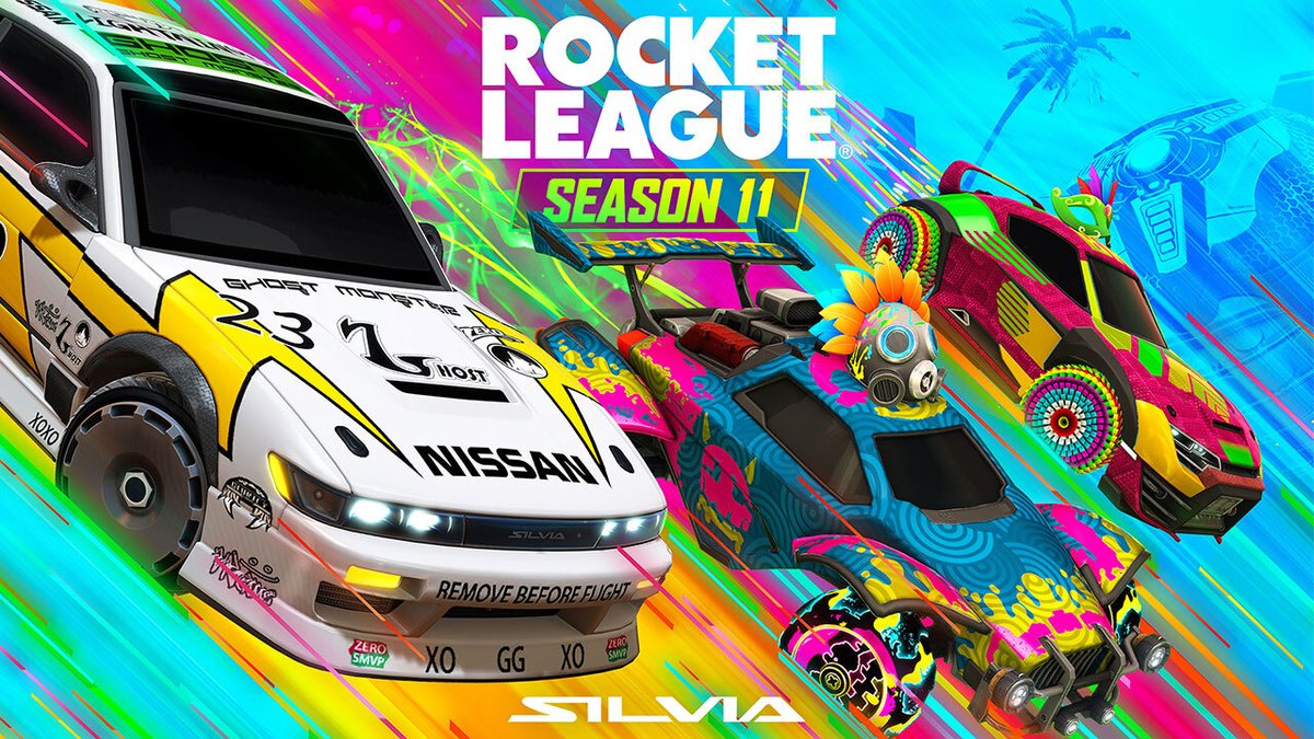 #RLSeason11 is drifting in on Wednesday, June 7! ✅ @nissanusa Silvia (S13) ✅ New Rocket Pass Rewards ✅ New Arena - Estadio Vida Learn more: