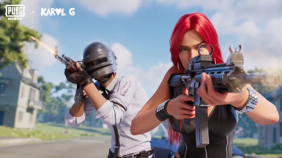 Global Music Artist @KaRoLG is in-game with her favorite iconic costumes. Play mini-games inspired by her style &amp; don’t forget to get the exclusive #KarolG voice pack! Squad up with your besties &amp; hit the battlegrounds! #PUBGMOBILE #PUBGMxKarolG #KarolG