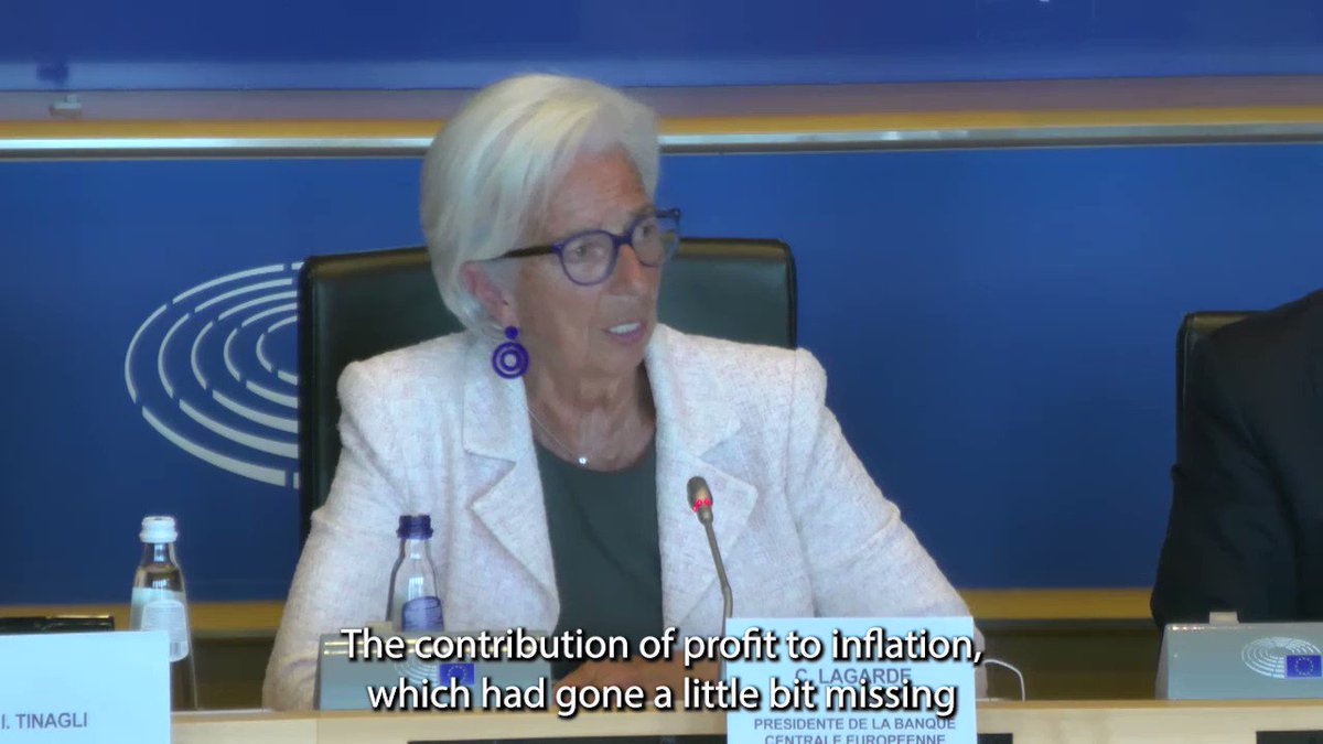 BREAKING: Sellers' inflation is now a Christine Lagarde take.
