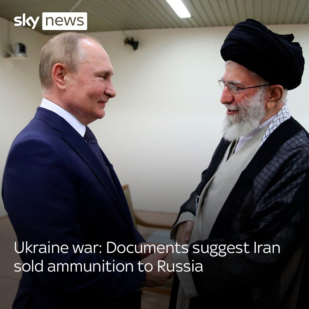 A purported arms contract seen by Sky News offers the first hard evidence that Iran has sold ammunition to Russia for its war in Ukraine, an informed security source has claimed. Read more here: