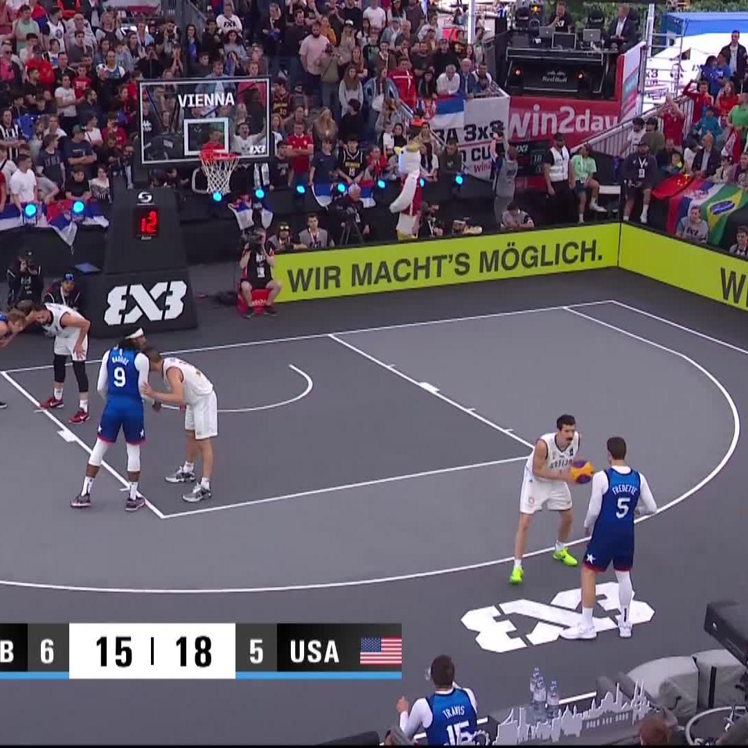 𝗕𝗲𝘀𝘁 #𝗟𝗮𝘀𝘁𝗠𝗶𝗻𝘂𝘁𝗲 𝗘𝗩𝗘𝗥! 🇷🇸 vs 🇺🇸 A comeback that seemed impossible 😨 Watch how Serbia won their 6th #3x3WC in a Final Game that will be forever remembered 🔥🫣
