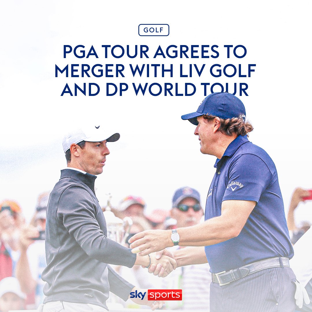 BREAKING: The PGA Tour has agreed to merge with Saudi-backed rival LIV Golf ✍️