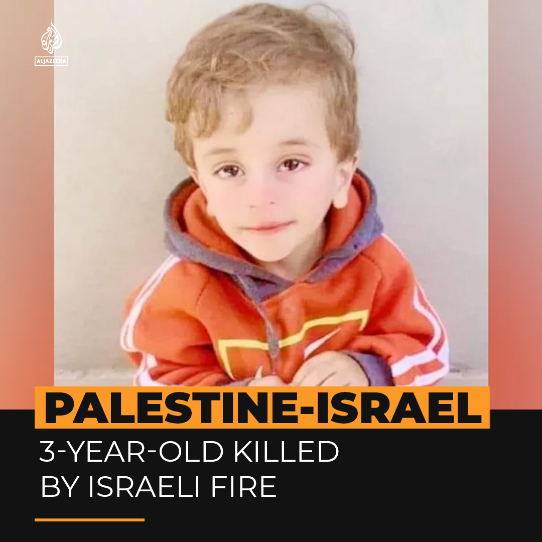 A funeral has been held for a 3️⃣-year-old Palestinian boy who died days after being shot in the head by Israeli forces in the occupied West Bank. Mohammed al-Tamimi and his father were shot near an Israeli settlement where Israeli forces said they were searching for gunmen ⤵️