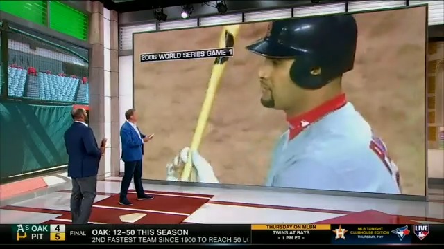 .Albert Pujols hits the #MLBCentral Skybox to break down some of his legendary Postseason moments! 👀 Al Leiter | St. Louis Cardinals