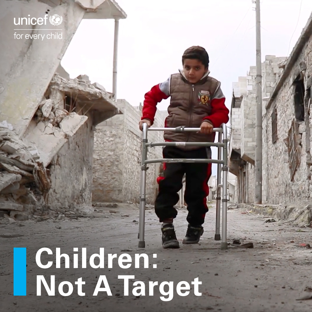 Stop the killing. Stop the injuries. Stop the abductions. Stop the sexual abuse. Stop the attacks on schools. Stop the attacks on hospitals. Stop the denial of humanitarian aid. #ProtectChildrenInConflict