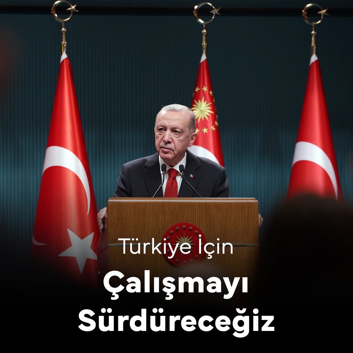 Cumhurbaşkanımız Recep Tayyip Erdoğan: “Biz 85 milyon vatandaşıyla birlikte Türkiye'nin tamamını kucaklamaya devam edeceğiz.”