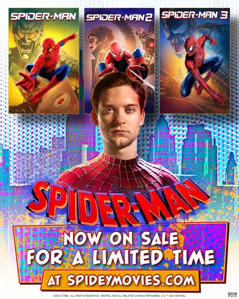 Revisit the many worlds of the Spider-Man: Beyond The Spider-Verse and catch up with the Tobey Maguire #SpiderMan movies - now on sale for a limited time at
