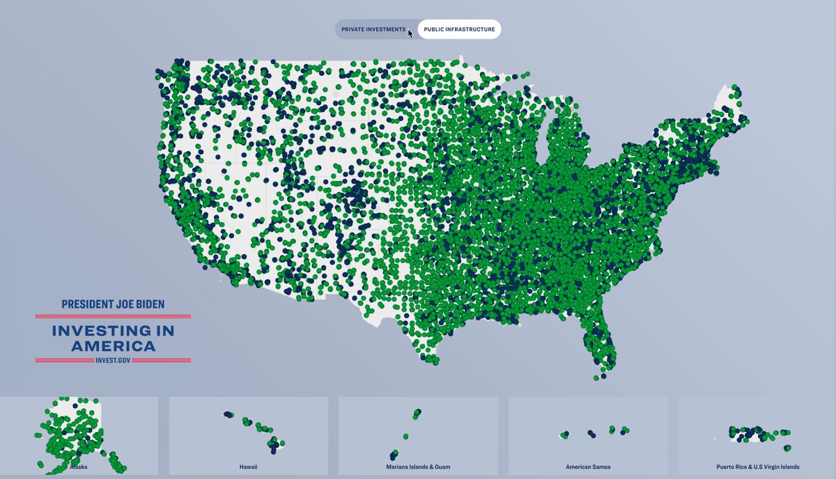 Go to to find out where jobs, manufacturing, and infrastructure investments are happening across America. A few might even be coming to your neighborhood.