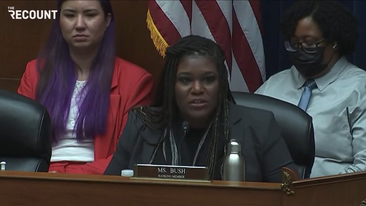 Rep. Cori Bush (D-MO) says Republicans who claim to be “anti-woke” are really “anti-Black”: “Unless you are saying, ‘I’m racist, white supremacist, and I’m bigoted,’ stop talking about wokeness … Don’t let a fascist tell you what being woke means.”