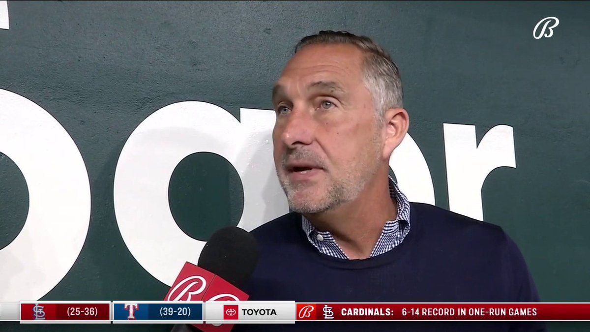 Mozeliak tells Alexa Datt what he sees as the #STLCards' biggest weakness: "If I had to say one thing it's the inconsistency of the club." On the solution: "To really get back to our winning ways has to start from within. The short answer is get healthy and start winning games."