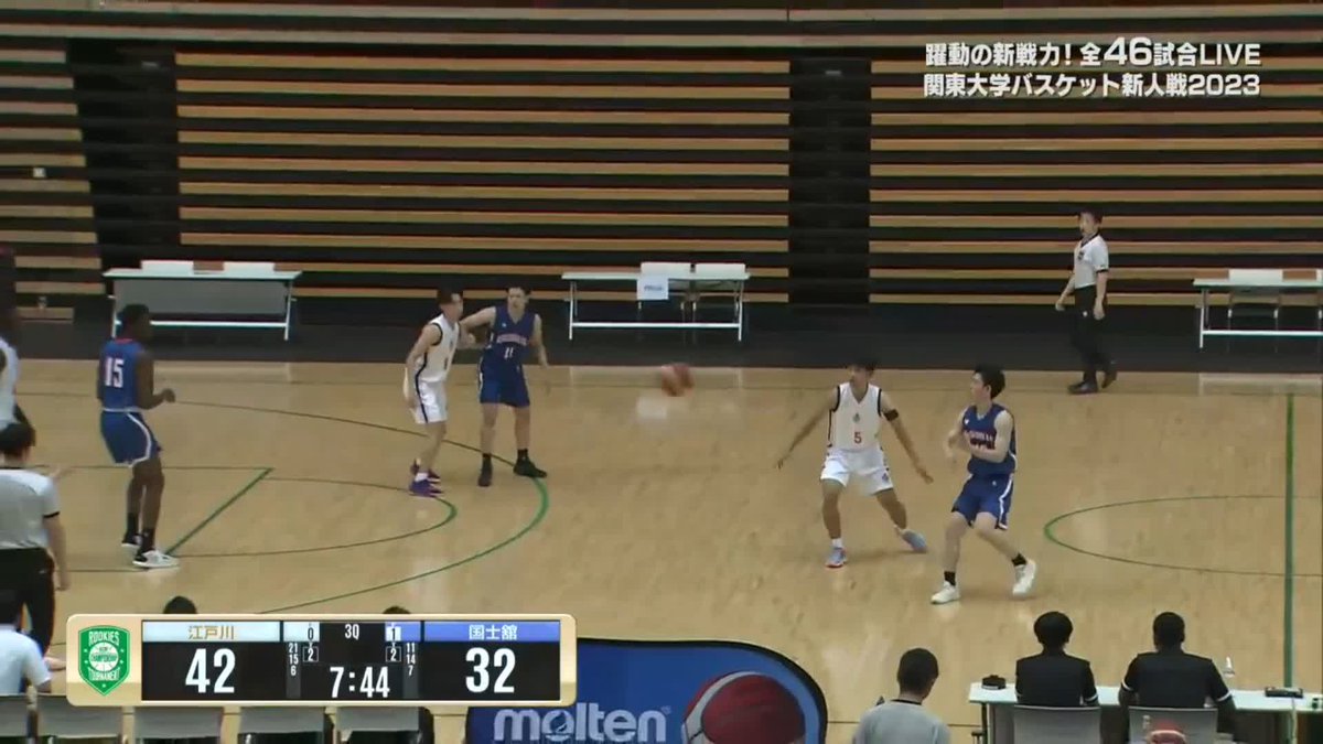 #国士館大 一気に差をつめる💥 #ボンゴジロン 選手が3連続得点🏀 6月5日(月)～11日(日) 関東大学バスケットボール新人戦 全試合LIVE配信📺📱 🔻ご視聴はこちら🔻 #大学バスケ #KCBF #ルーキーズトーナメント 関東大学バスケットボール連盟