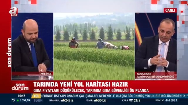 #SONDURUM Tarımda yeni yol haritası hazır Çiftçinin refahını artırıcı tedbirler alınacak, TARGİB kurulacak Detayları Takvim Gazetesi Ekonomi Müdürü Faruk Erdem anlattı