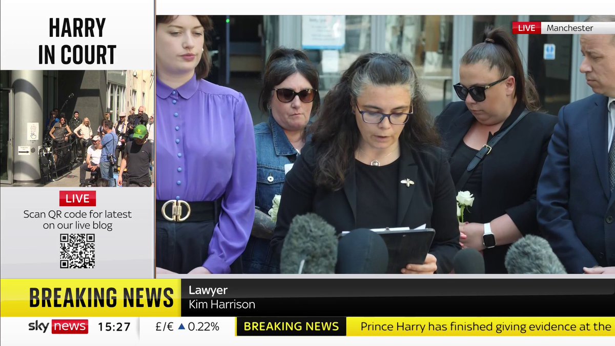 BREAKING: Lawyer Kim Harrison makes a statement on the Manchester Arena Inquiry to conclude the three days of follow-up hearings 📺 Sky 501, Virgin 602, Freeview 233 and YouTube
