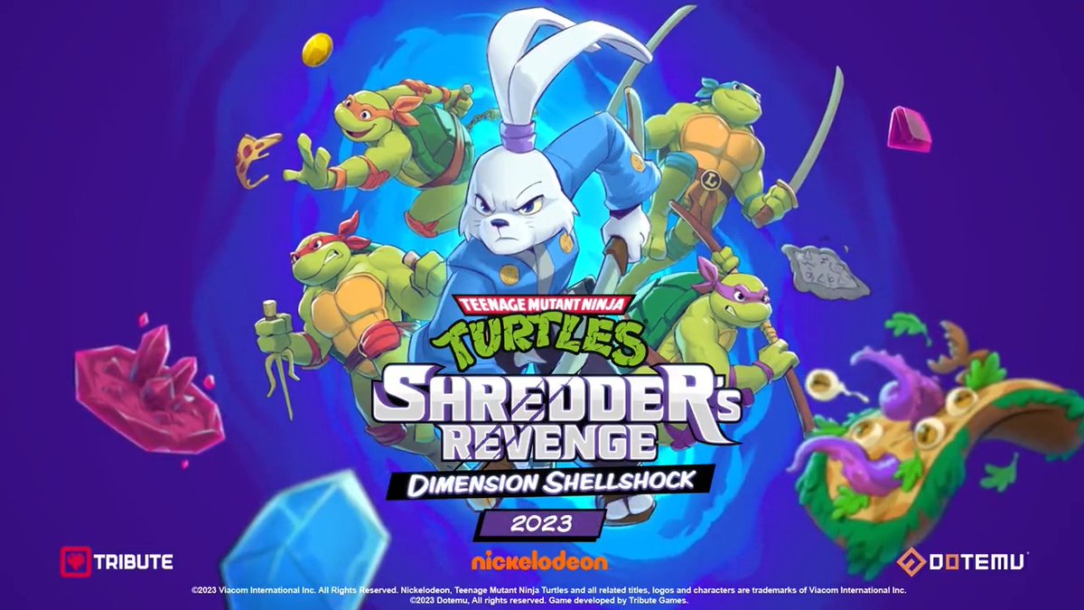 COWABUNGA! TMNT #ShreddersRevenge Dimension Shellshock DLC is coming later this year with: 🐇 New playable characters including USAGI YOJIMBO 🤯 New game mode New palette options Tribute Games x Nickelodeon Wishlist on Steam: