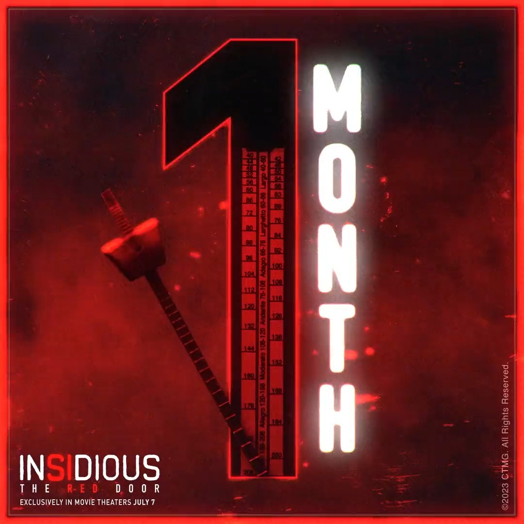 In one month, see what The Further has in store for you. Insidious: The Red Door is exclusively in theaters July 7. #InsidiousMovie