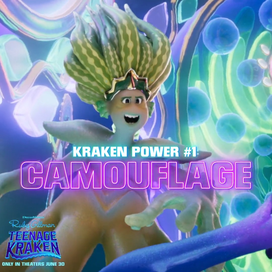 once i figure out how to stop burning myself with my laser eyes it's OVER for evil mermaids! Ruby Gillman #TeenageKrakenMovie comes to theaters June 30.